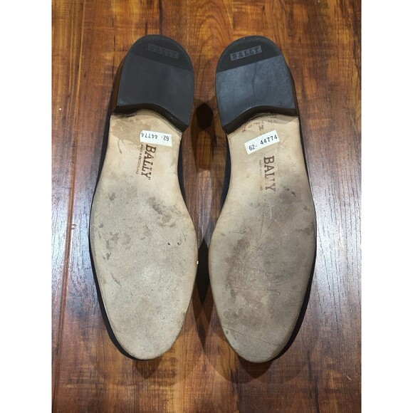 Bally of Switzerland Tirano Gray Leather Loafers Slip-On Shoes - Men’s Size 10 M main image 4
